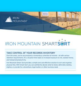 Iron Mountain Smart Sort: Take Control of Your Records Inventory