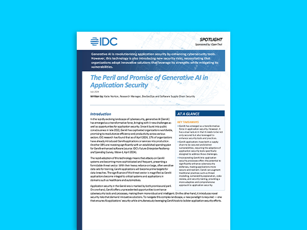 The Peril and Promise of Generative AI in Application Security